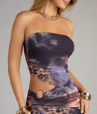 Wild Side Tube Cutout Mini Dress