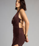 No Strings Attached Halter Strappy Midi Dress