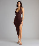 No Strings Attached Halter Strappy Midi Dress