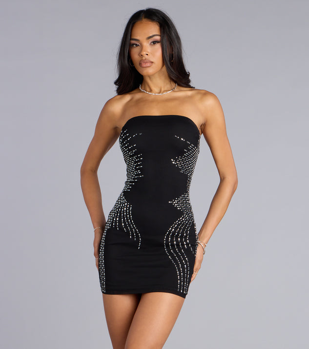 Shine Curve Tube Mini Dress | Windsor