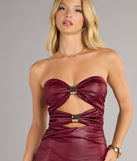 Risk Taker Tube Cutout Mini Dress