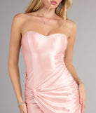 Style your seasonal looks with the Kiss Me at Midnight Glitter Satin Mini Dress, a trend-right, fall dress designed for any plan on your calendar with new and unqiue details.