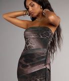 Effortless Drama Bodycon Mini Dress