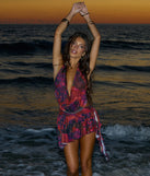 Wild Romance Open Back Ruffle Mini Dress