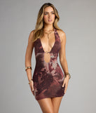 Bring The Heat Plunge Bodycon Mini Dress