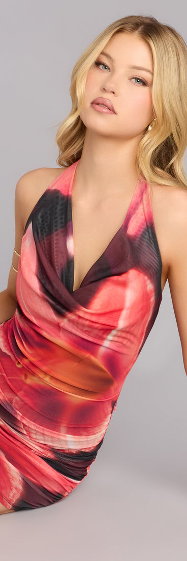 Heatwave Floral Mesh Bodycon Mini Dress | Windsor Heatwave Floral Mesh Bodycon Mini Dress | Windsor