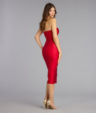 Electric Vibe Cutout Tube Midi Dress