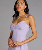 Sweet Shimmer Glitter A-Line Mini Dress