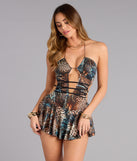 Savage Rhythm Mesh Mini Dress
