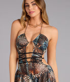 Savage Rhythm Mesh Mini Dress