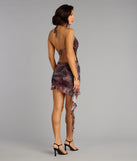 Flirt with Florals Halter Mini Dress