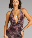 Flirt with Florals Halter Mini Dress