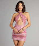 Crush Hour Lace Crossover Mini Dress