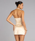 Ring the Night Satin Mini Dress