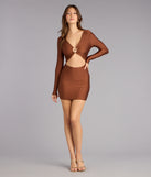 Caught Staring Cutout Mini Dress