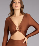 Caught Staring Cutout Mini Dress