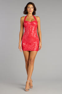 All Eyes On You Sequin Bodycon Mini Dress