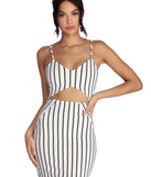 Striped And Stylish Mini Dress