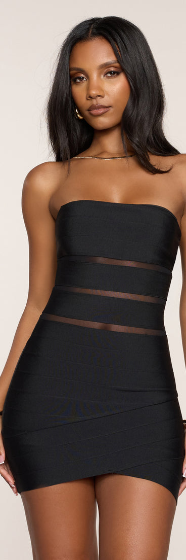 No Room For Maybe Bandage Mini Dress