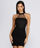 Major Mesh Moment Mini Dress