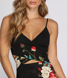 Stunner In Floral Mini Dress