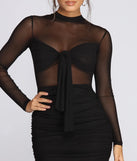 More To Mesh Ruched Dress