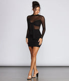 More To Mesh Ruched Dress