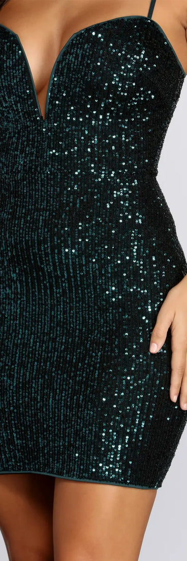Sequin Darling Mini Dress