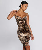 Sultry And Spotted Midi Dress