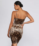Sultry And Spotted Midi Dress