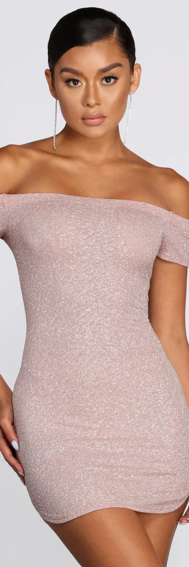 Round And Round Glitter Dress