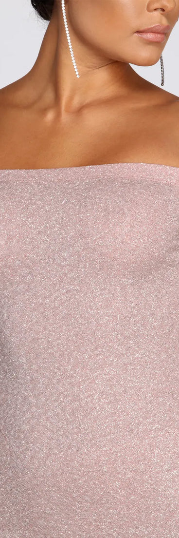 Round And Round Glitter Dress