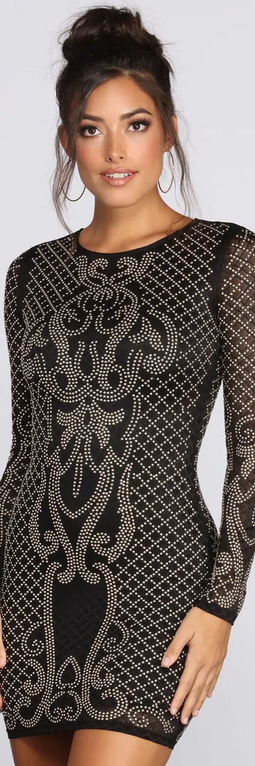 Embellished Beauty Mini Dress
