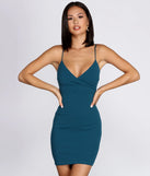 Sassy Straps Crepe Mini Dress