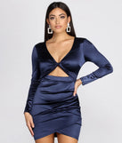 Twist of Fate Satin Mini Dress
