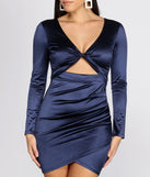 Twist of Fate Satin Mini Dress