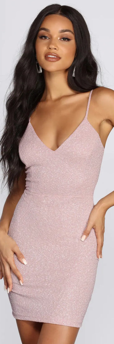 Glitter Babe Mini Dress