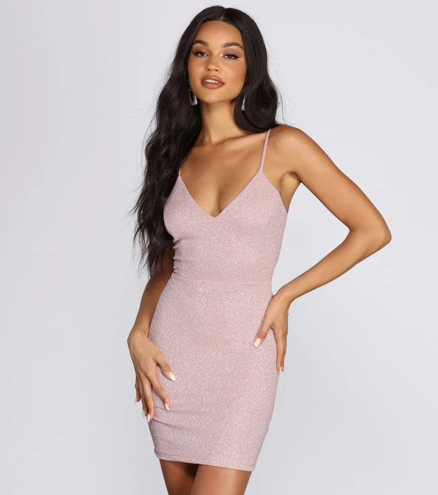 Glitter Babe Mini Dress