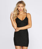 Shine On Glitter Mini Dress
