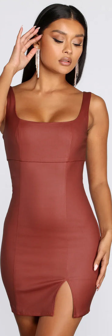 Who's That Girl Scoop Mini Dress