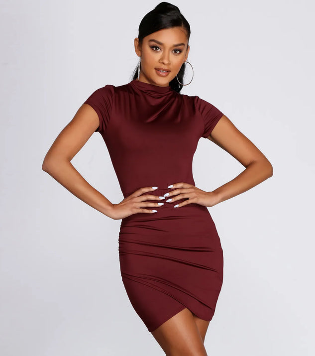 Wrapped In Basics Mini Dress
