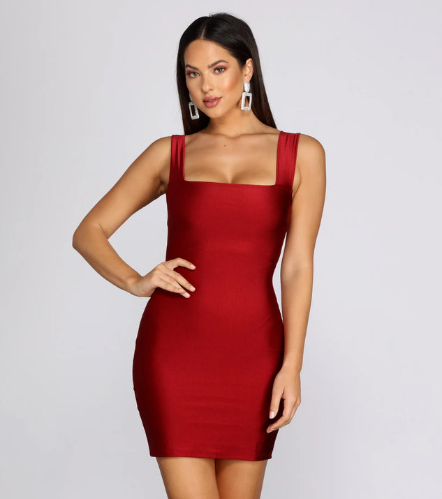 Stylish Sheen Mini Dress