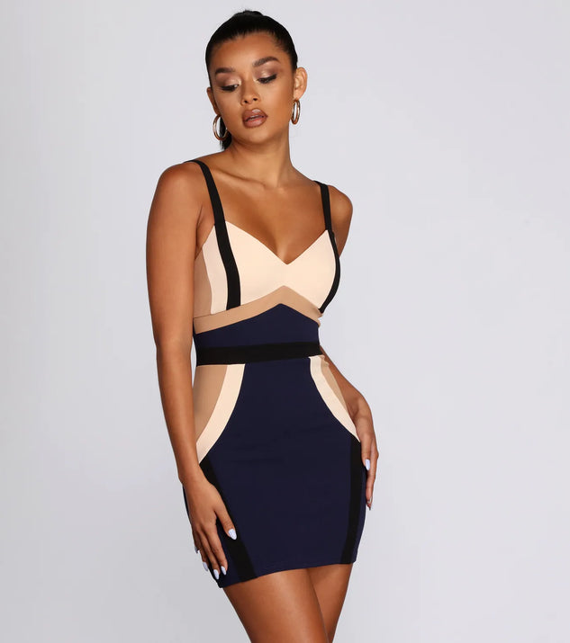 Modernist Mini Crepe Tank Dress