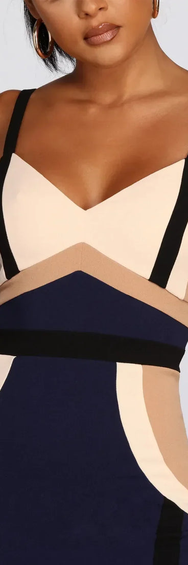 Modernist Mini Crepe Tank Dress