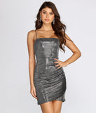Wrapped In Glitz Glitter Mini Dress