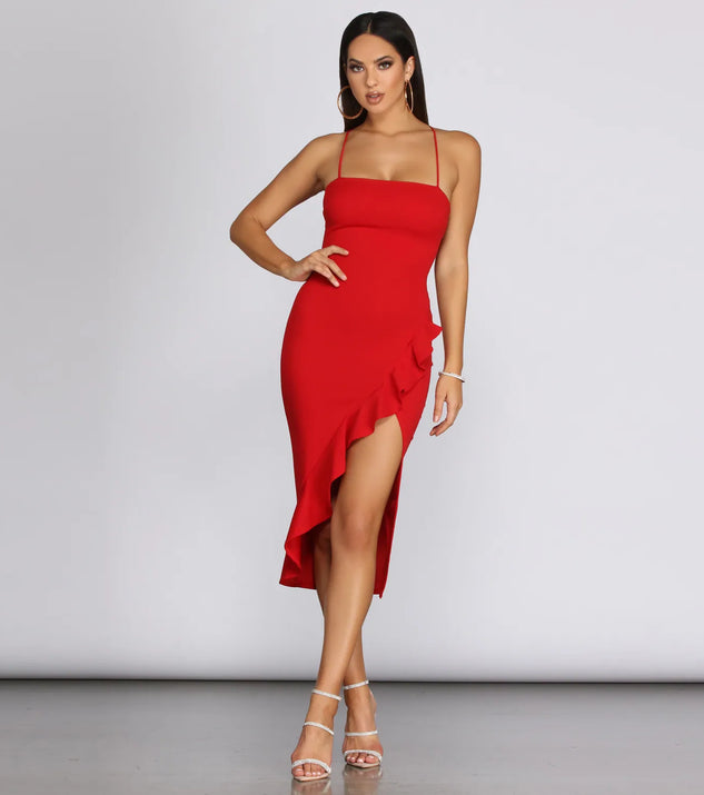 Ruffled In Love Sleeveless Dress