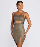 Party With Me Glitter Mini Dress