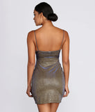 Party With Me Glitter Mini Dress