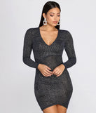 That Glam Life Glitter Wrap Dress