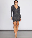 That Glam Life Glitter Wrap Dress